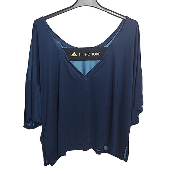 Adidas Honore Legend Marine Black Active Top, NWT, 3X - Picture 4 of 7